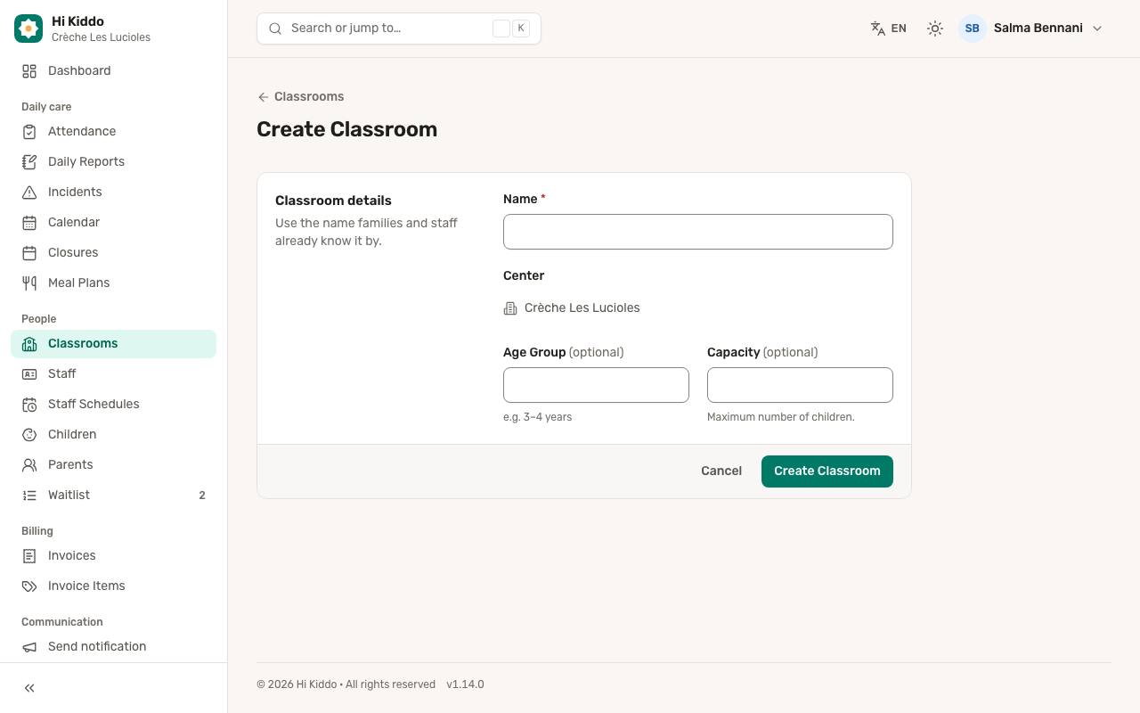 How to create a classroom