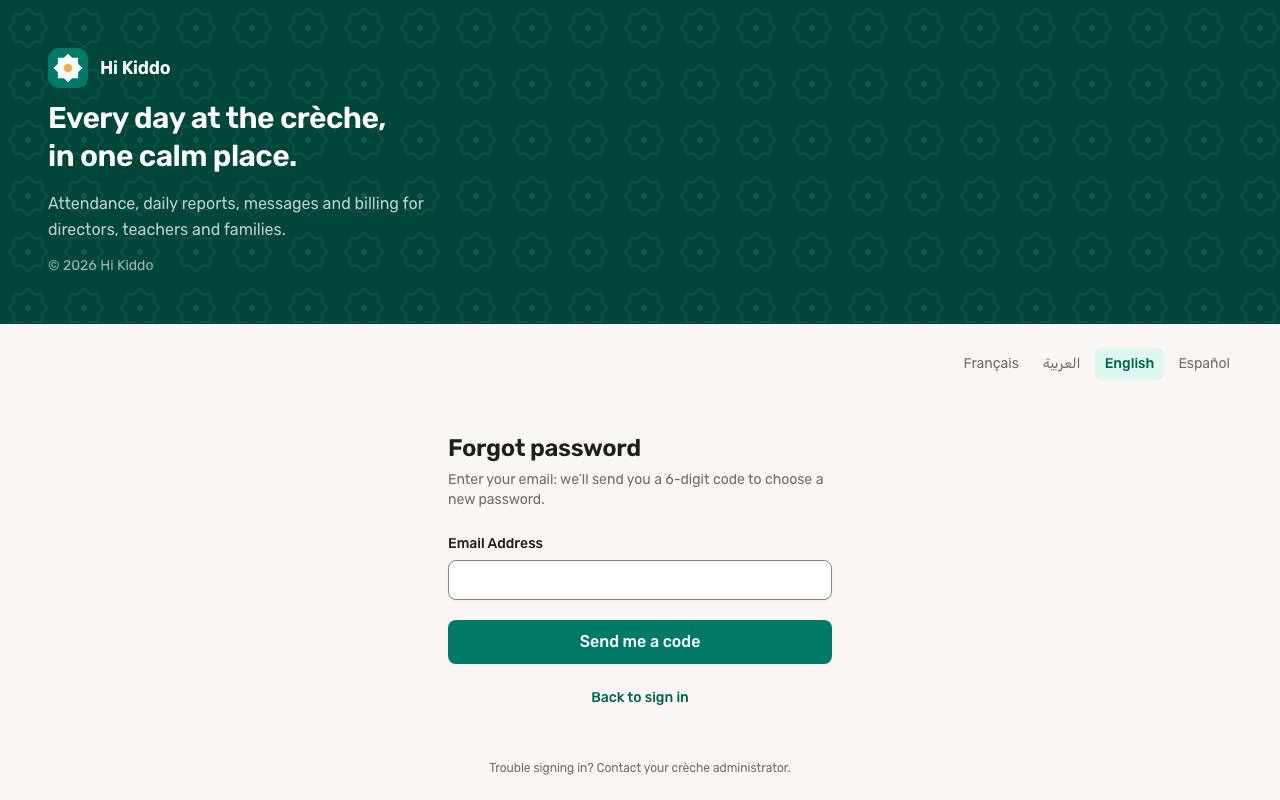 How to reset a forgotten password