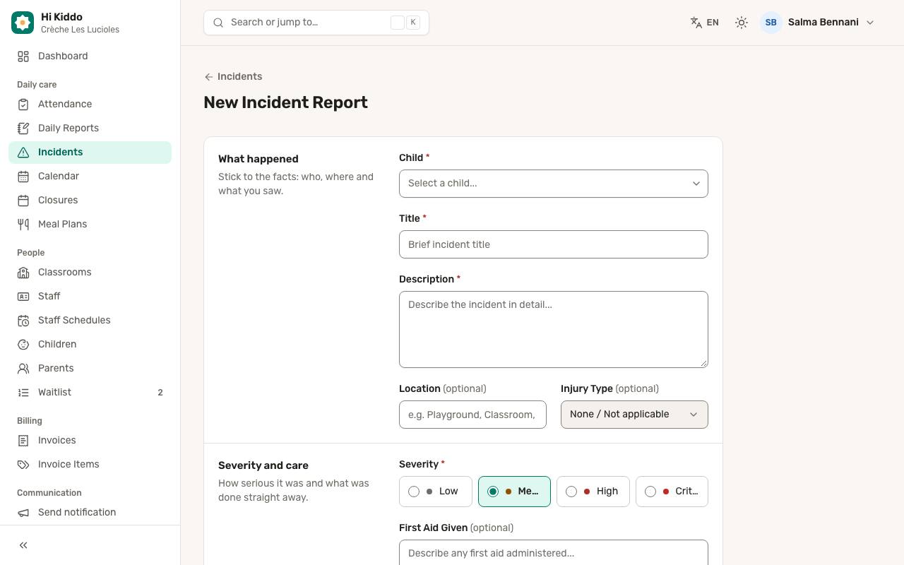How to write an incident report