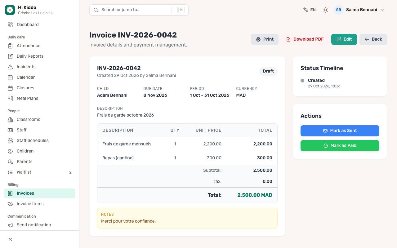 How to send an invoice