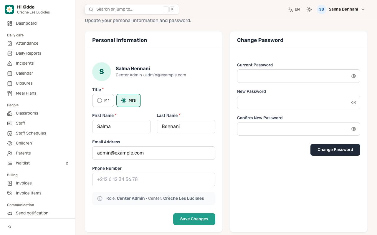 How to change your password