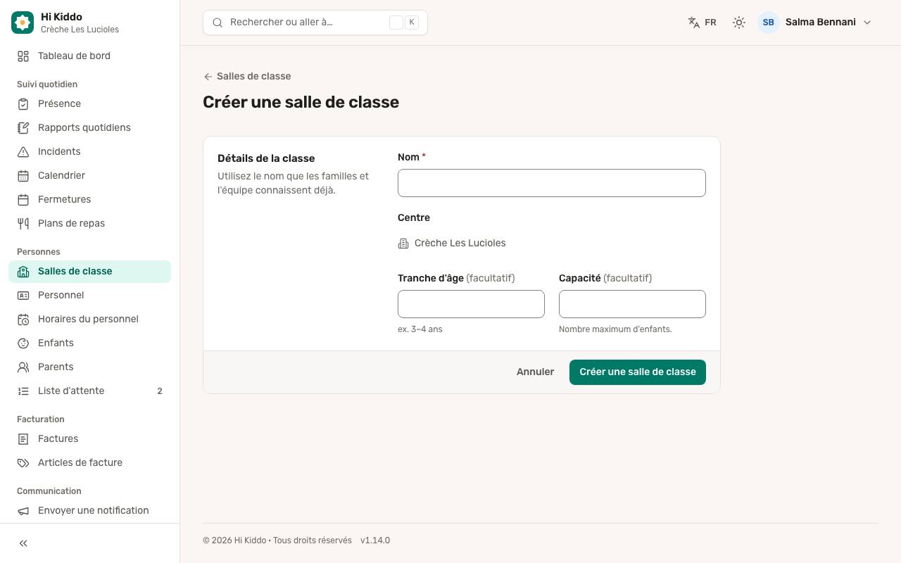 Comment créer une salle de classe